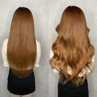 ミディアム 💎馴染むエクステ ×カラーTOMO💎のヘアスタイル