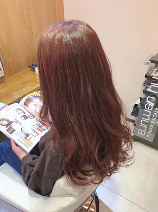 ロング ヘアアレンジ beautism clock所属・韓国風🇰🇷うる艶 レイヤー/海青🫧のヘアスタイル