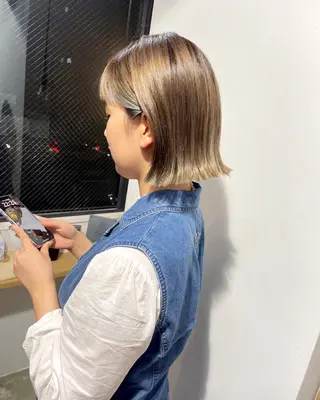 ミディアム 垂見 侑哉のヘアスタイル