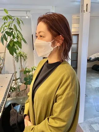 ミディアム カラー 高橋 愛美のヘアスタイル