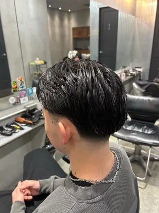ミディアム 【明大前フェード/ メンズパーマ/岳】のヘアスタイル
