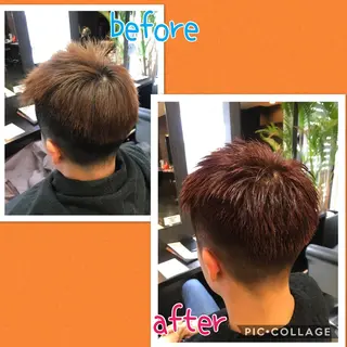 カラー メンズ 藤本 麻衣のヘアスタイル