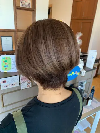 ショート カラー 林 修平のヘアスタイル