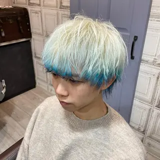 カラー メンズ F.hair salon所属・ハイトーン×髪質改善 🌈しゅんだい🌈のヘアスタイル