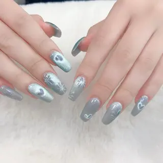 ネイル 長さだし/持込/ ins風ネイル/Umのネイルデザイン