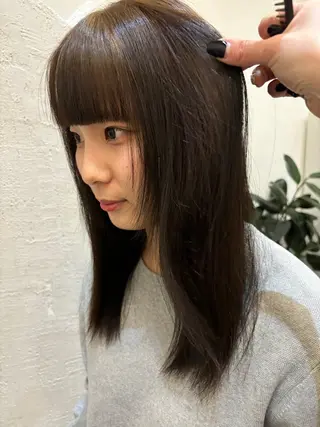 セミロング カラー TAP /金沢市 瀧川優羽 ໒꒱· ﾟのヘアスタイル
