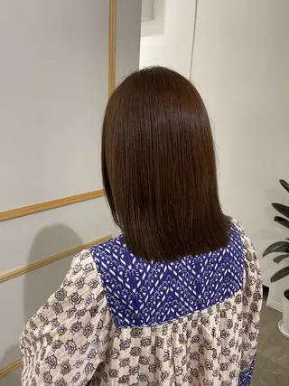 ミディアム カラー Kamie みかじりのヘアスタイル