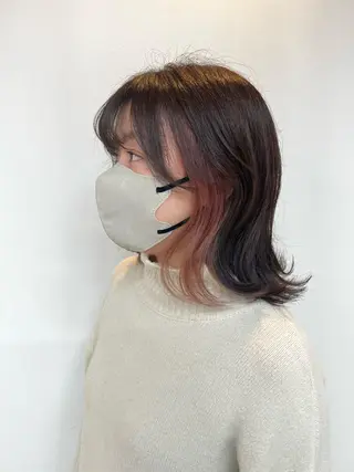 ミディアム SANA推し美容師 CHISA🍒のヘアスタイル