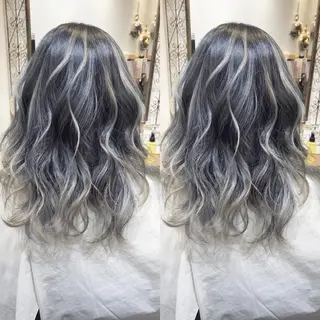 ロング カラー 皆巳 達郎のヘアスタイル