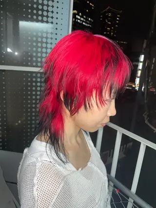 ミディアム ハイトーン/ブリーチ /ウルフ⛓️MAKIのヘアスタイル