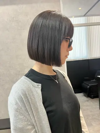 ショート ボブ×縮毛矯正 ryotaのヘアスタイル