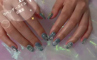 ネイル ラベンダー💖日暮里 ルル💖ネイルのネイルデザイン