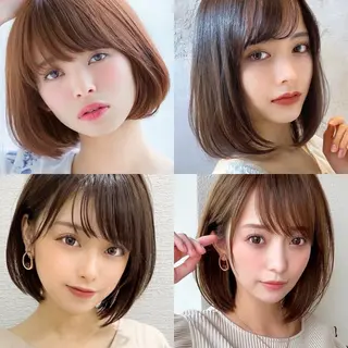 ミディアム 🥇KEN /レイヤー/艶カラーのヘアスタイル