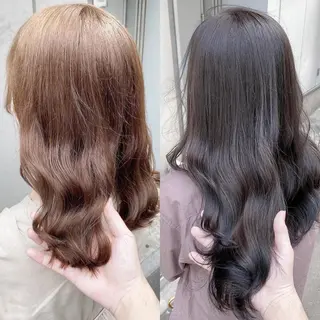 ロング カラー 大人っぽ韓国レディ レイヤー🤍渋谷のヘアスタイル