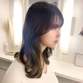 ミディアム 小田裕也 チャンモリパーマのヘアスタイル