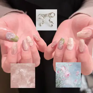 ネイル 🎀 Hiyubi._.nail 🫧所属・🎀フェイ フェイ🫧💗のネイルデザイン