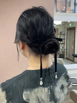 ヘアアレンジ 韓国風パーマ/ヘア セット/店長みづきのヘアスタイル