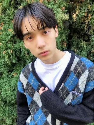 ショート メンズ🍃ナチュラル 韓国風ヘアRENのヘアスタイル