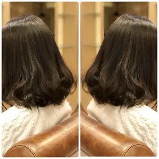 セミロング カラー 小山内 龍一郎 店長のヘアスタイル