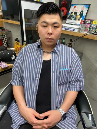 ショート MOTEL men's andshaving所属・鶴見 光のヘアスタイル