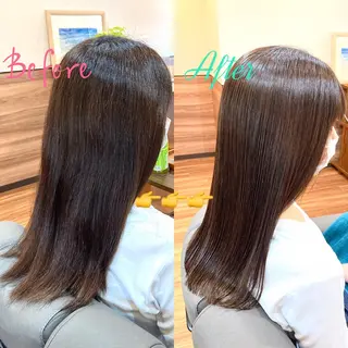 セミロング パーマ Annon プライベートサロンのヘアスタイル