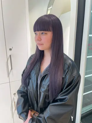 ロング カラー ParveMix 🩶🫧入江 香名のヘアスタイル