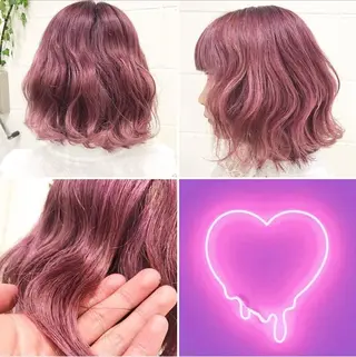 ミディアム カラー "PEPPU "所属・🌈推し色派手髪 ハイトーンShinのヘアスタイル
