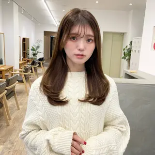 セミロング 艶髪/髪質改善 ナカムラのヘアスタイル