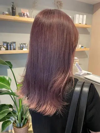 セミロング カラー SALOWIN下北沢所属・hazuki 🌝のヘアスタイル