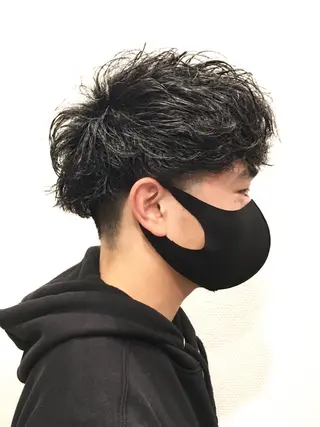 ミディアム ゼロスバーバーショップ所属・予約1000件超 ✨メンズパーマのヘアスタイル