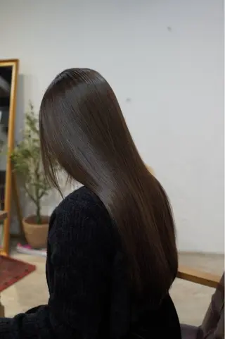 ロング 🪞透けヘア髪質改善 艶ベージュ/nagiのヘアスタイル