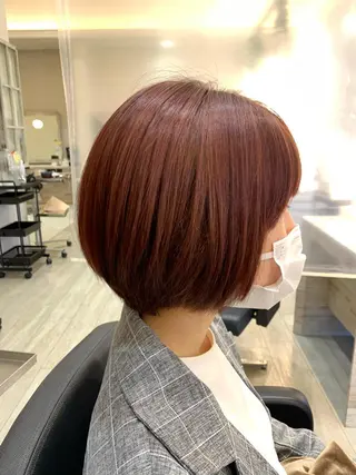 カラー レイヤー／パーマ 西山賢志のヘアスタイル