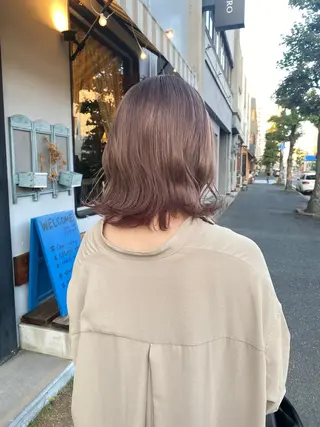 ミディアム カラー パーマ ヘアアレンジ メンズ キッズ ネイル マツエク・マツパ アイブロウ chapter問屋町 💘小室明華のヘアスタイル