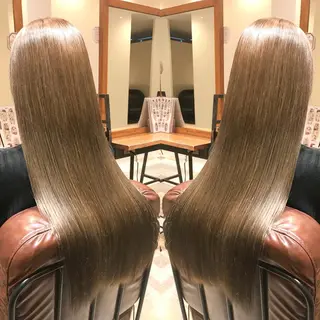 ロング カラー シールエクステ⭐️ オオミタクヤのヘアスタイル