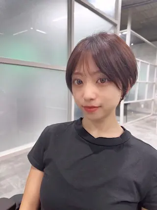 ショート カラー パーマ ヘアアレンジ メンズ ネイル マツエク・マツパ アイブロウ newi ナカノのヘアスタイル