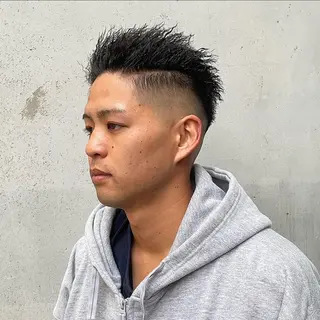 パーマ メンズ Le'a所属・渋谷/フェード/ 國分 翔のヘアスタイル