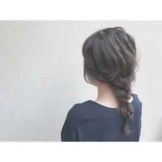 セミロング カラー ヘアアレンジ なかにし まゆみのヘアスタイル