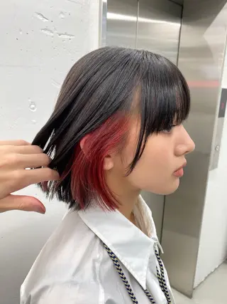 ミディアム カラー 🐶ひかる🐶 JILLSTUDIOのヘアスタイル