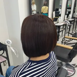 ショート カラー パーマ ヘアアレンジ メンズ キッズ ネイル マツエク・マツパ アイブロウ mona/ ストレートスタイル✨のヘアスタイル