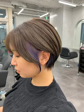 ショート カラー 店長担当🌟 矢吹ガブリエル🌟のヘアスタイル