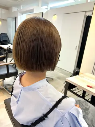 ショート カラー 🥀韓国ヘア🥀 宮津真菜のヘアスタイル