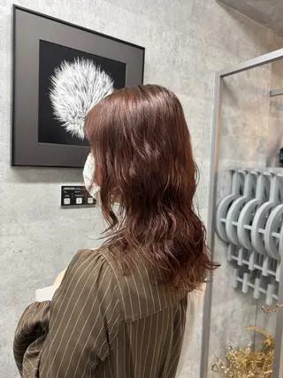 ミディアム パーマ 表参道/中明度カラー /レイヤー/Youのヘアスタイル