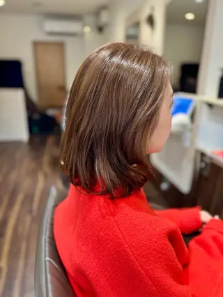 セミロング カラー green feel 長原所属・西山 大樹のヘアスタイル
