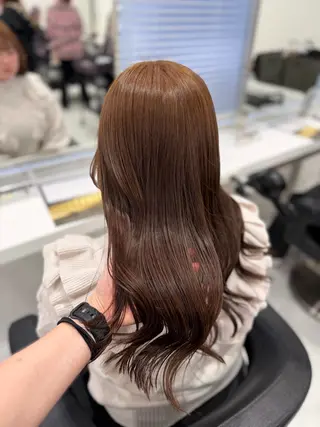 カラー 透ける透明感カラー 🎀anju/渋谷のヘアスタイル