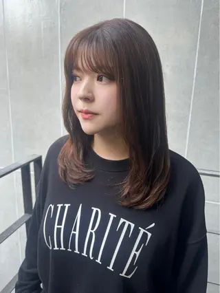 セミロング VIVIE【ヴィヴィ】所属・髪質改善/韓国風 レイヤー/田村祐樹のヘアスタイル