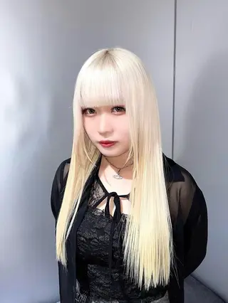 ロング カラー ブリーチ×レイヤー ×エクステ💫ひかるのヘアスタイル