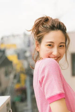 ミディアム ヘアアレンジ オブヘア鷺沼所属・立石 タテイシのヘアスタイル