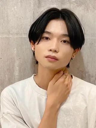 ショート カラー メンズ 【扉gate】野崎 英幸のヘアスタイル