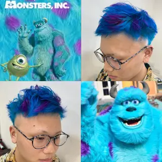 ショート カラー ヘアアレンジ きむえり/髪質改善 /セット/カラーのヘアスタイル