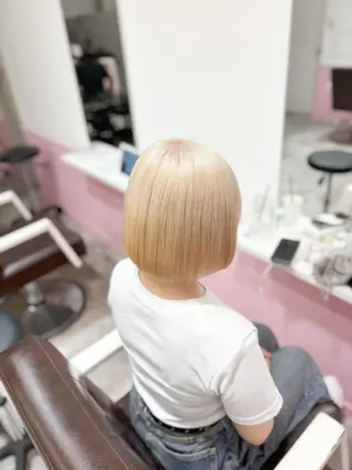 カラー ヘアアレンジ 艶髪ハイトーン/ ブロンド/Nagiのヘアスタイル